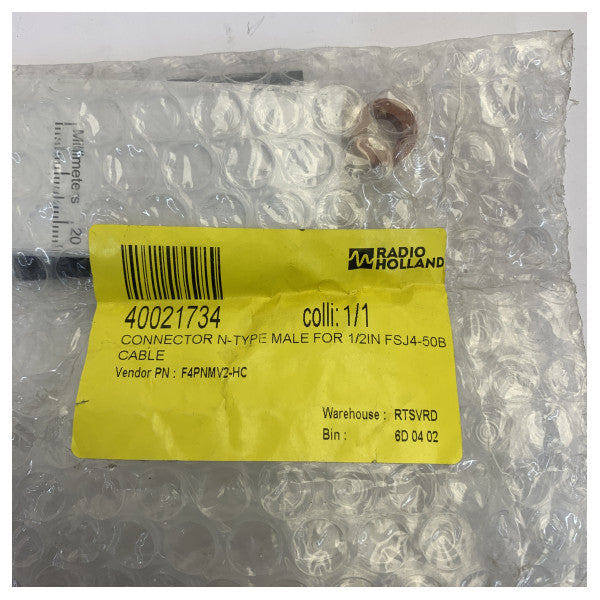 Heliax RF Connector N-Type han Solder-Type F4PNMV2-HC