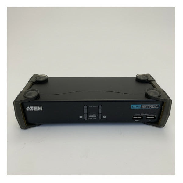مفتاح Aten CS1762A KVMP DVI USB ثنائي المنفذ مع الصوت والكابلات