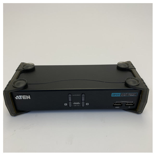 مفتاح Aten CS1762A KVMP DVI USB ثنائي المنفذ مع الصوت والكابلات