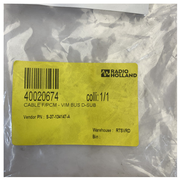 Cobham 37-134147-A PCM-VIM Bus D-Sub Data Cable