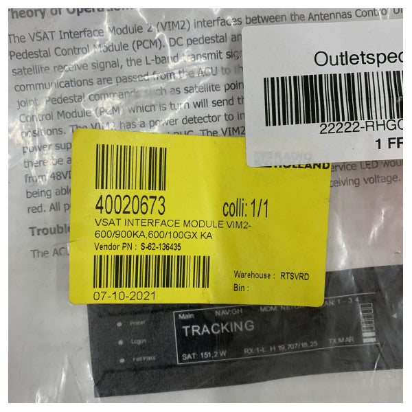 Cobham SAILOR VSAT Arayüz Modülü 600/900ka 100GX Ka - 62-136435