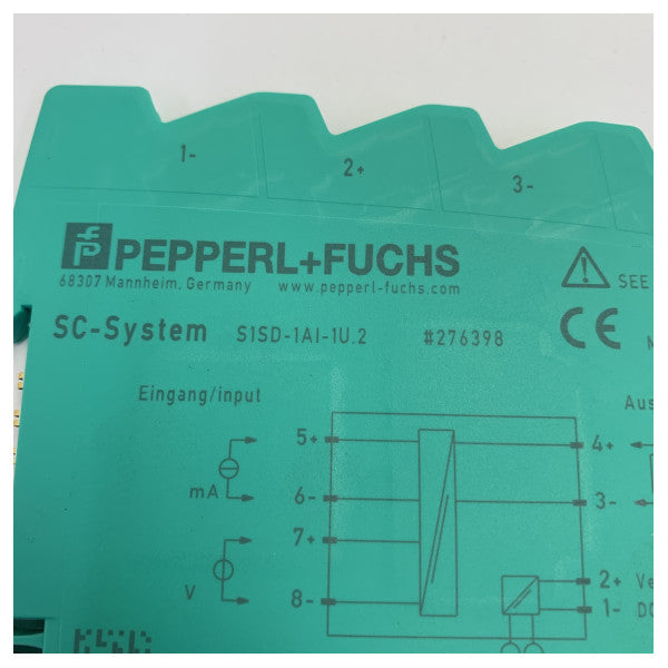 Pepperl+Fuchs S1SD-1AI-1U.2 signalkonditionerer 24VDC ±10V DIN-skinne-montering
