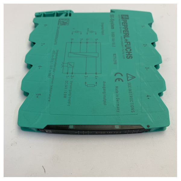 Pepperl+Fuchs S1SD-1AI-1U.2 Signalkonditionerare 24VDC ±10V DIN-skenemontering