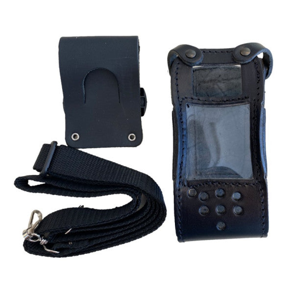 Belt klipsli IC-M71EURO+ Deniz Telsizi için Icom Deri Taşıma Kılıfı - TAS-LTM71
