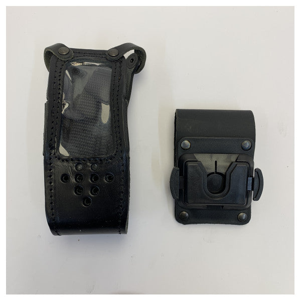 Belt klipsli IC-M71EURO+ Deniz Telsizi için Icom Deri Taşıma Kılıfı - TAS-LTM71