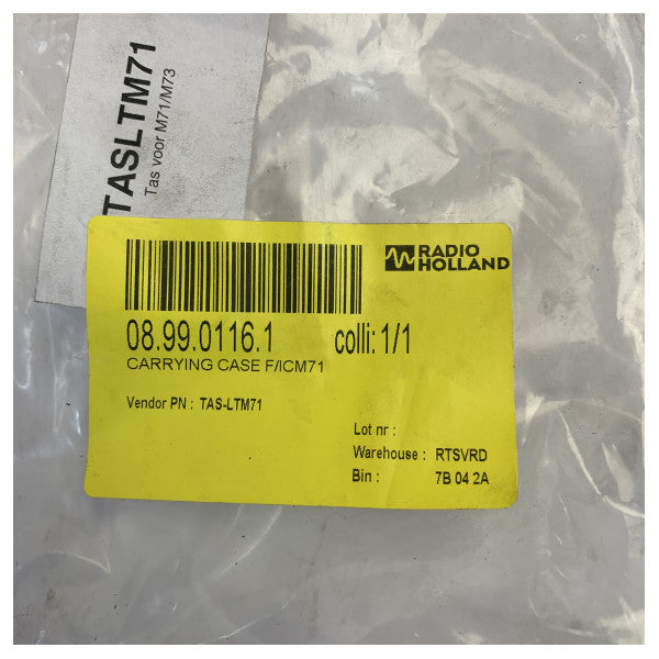 Belt klipsli IC-M71EURO+ Deniz Telsizi için Icom Deri Taşıma Kılıfı - TAS-LTM71