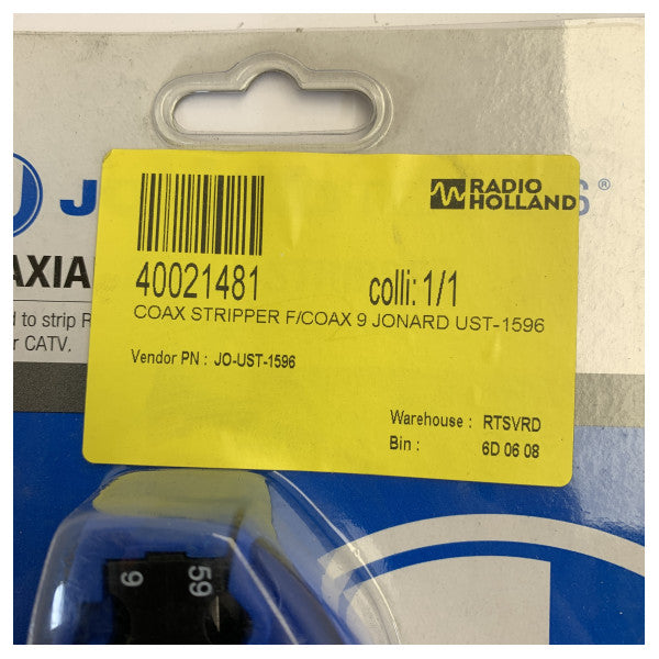 Стрипер коаксіального кабелю Jonard Tools UST-1596 для кабелів COAX 9