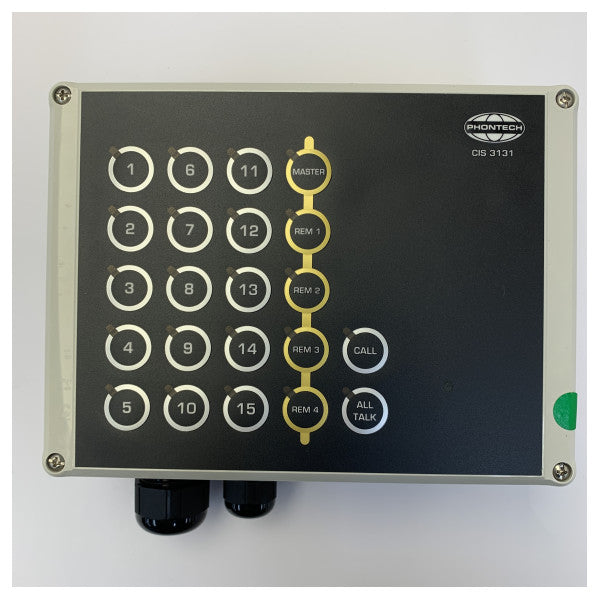 Phontech ICS-6200 pomorski interkom W.T. udaljena stanica 3131 | 15 linija