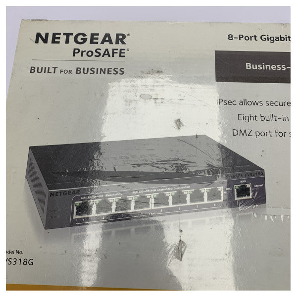 Netgear ProSafe FVS318G-200EUS VPN firewall рутер с 8 гигабитови порта