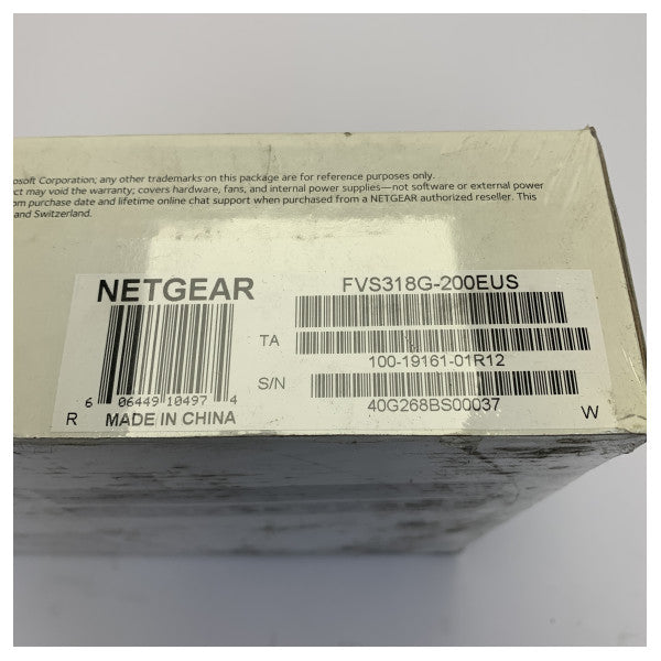 Netgear ProSafe FVS318G-200EUS VPN firewall рутер с 8 гигабитови порта
