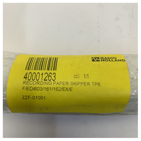 Skipper ekkolodd-registreringspapir TP6 for ED/603/161/162/EX/EL/EN/E