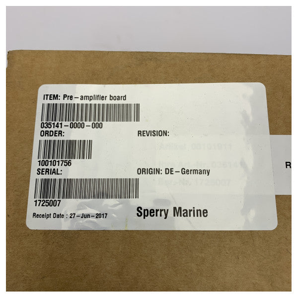 Sperry Marine NAVIKNOT 350E/600SE Speed Log Preamplifier PCB 035141