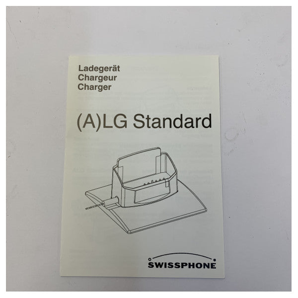 Cargador receptor Swissphone con indicador LED - enchufe UE - pieza 0892526