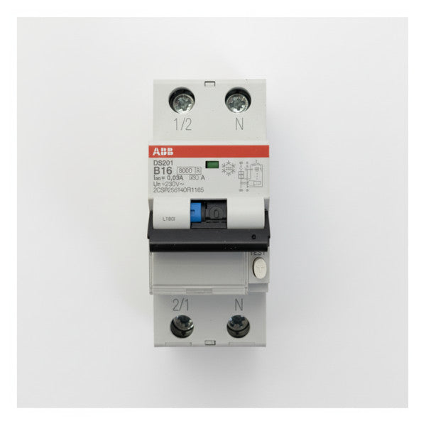 ABB DS201 B16 A30 RCBO 回路遮断器 1P+N 16A 30mA 漏電遮断器