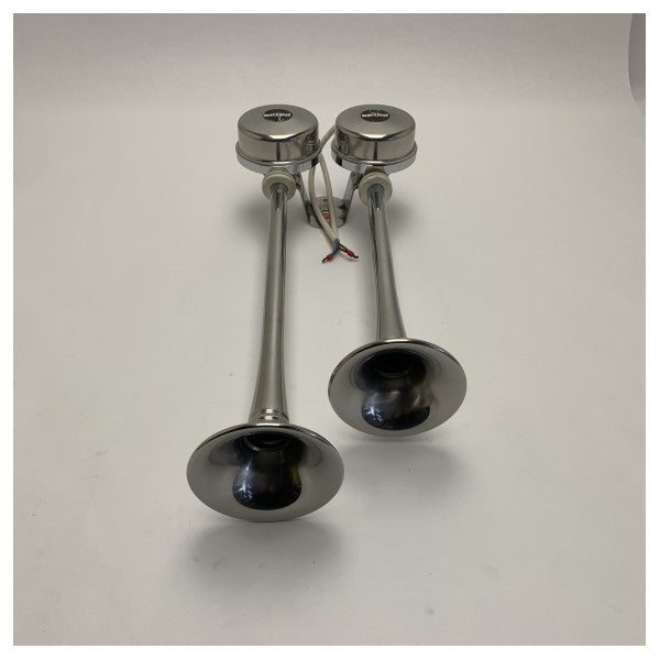 Vetus M24D 24V Dual Marine Stainless Steel Horn 24V Low and High Pitch