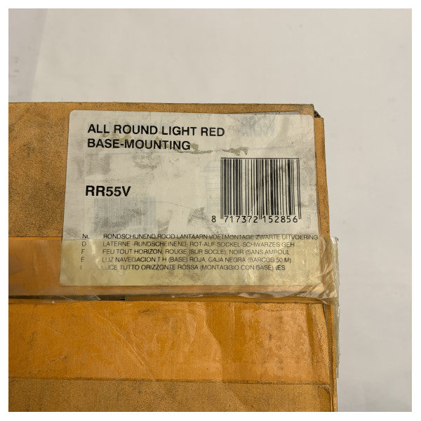 Vetus DHR RR55V Lumière de navigation marine - 25W Rouge Rond LED