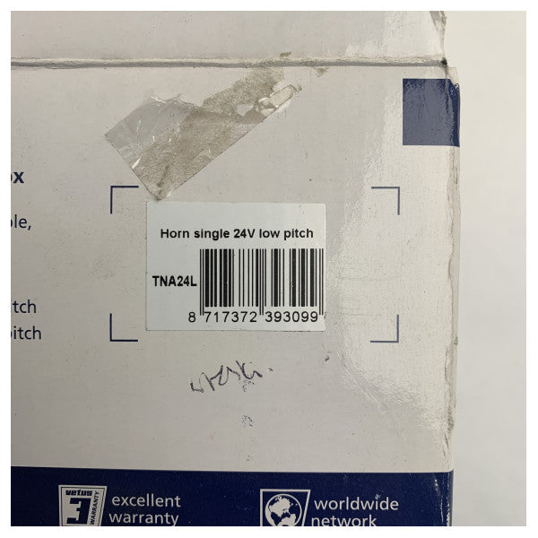 Vetus TNA24L 24V Einzelne Marinehorn Edelstahl Niedrige Tonhöhe