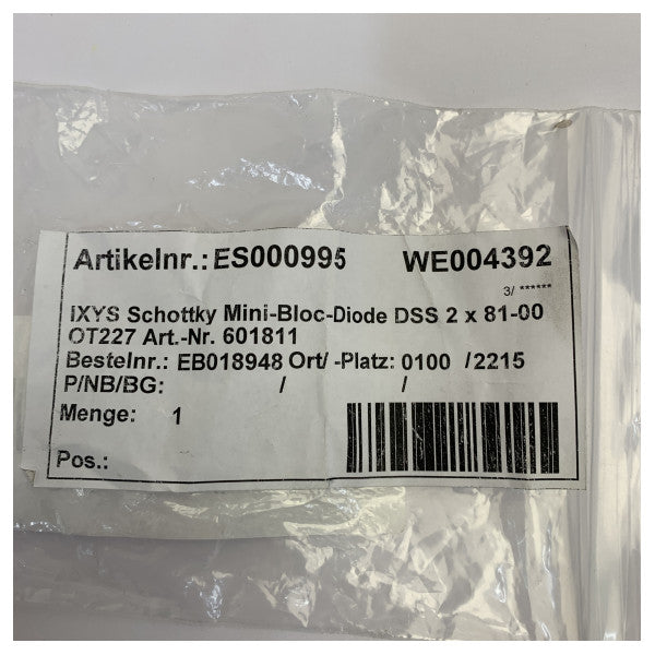 IXYS 601811 Marine-Gleichrichter-Leistungsdiode - Marineelektronik