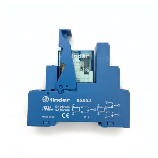 Relé eléctrico y zócalo Finder EZ000814 - relé enchufable de grado marino