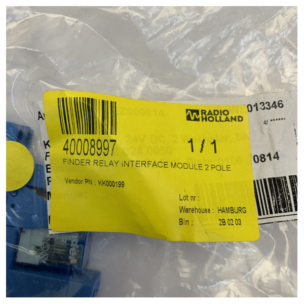 Finder elektrisk relé og sokkel EZ000814 - marin-klasse plug-in-relé