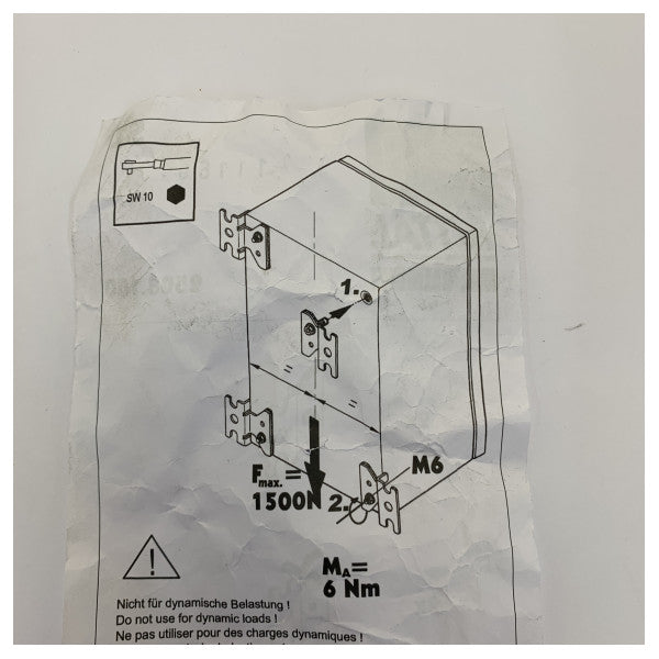 Rittal 2508100 monteringsbraketter for kapslingssystemer