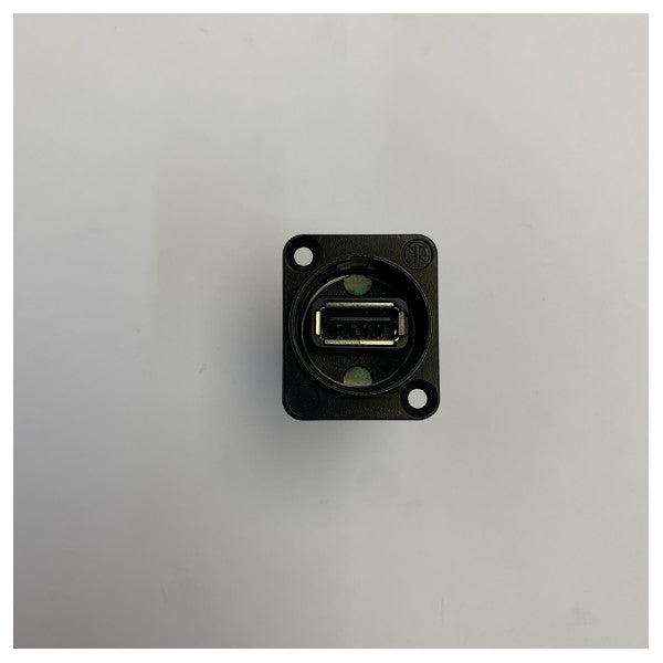 Conector de montaje en panel USB 2.0 reversible Neutrik NAUSB-W-B