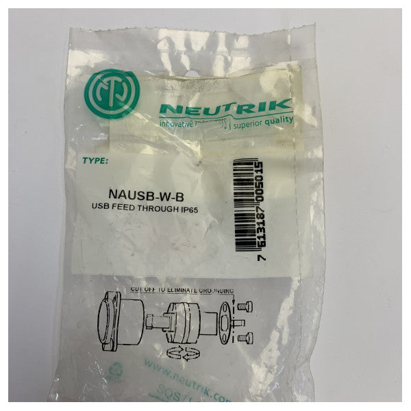 Обратим USB 2.0 панелен конектор за монтаж Neutrik NAUSB-W-B