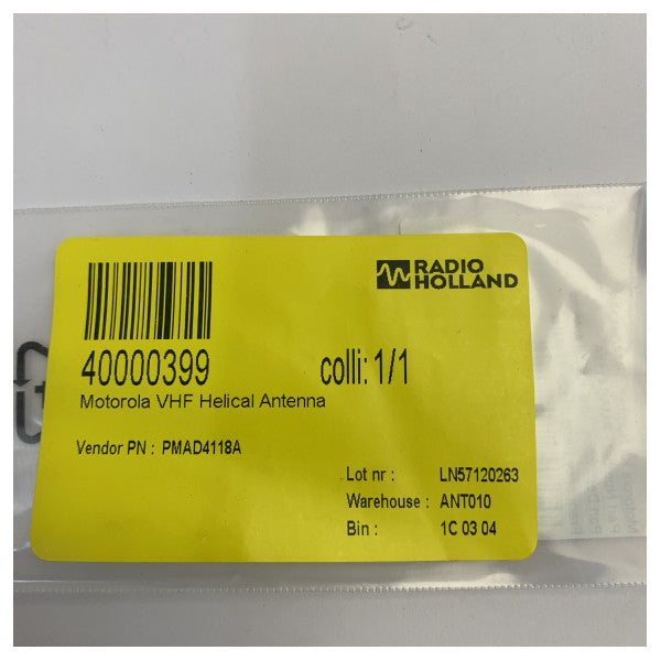 Motorola PMAD4118A VHF Helical Antenna 152-174MHz for DP2000 DP4000 Series