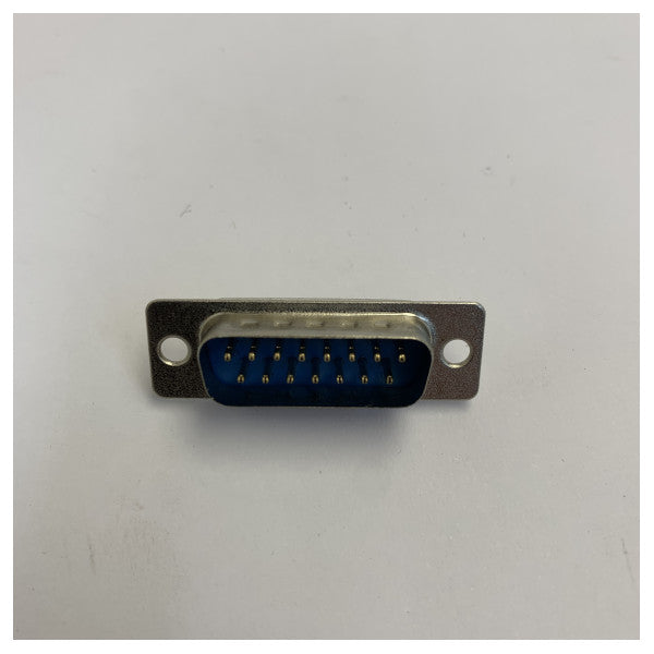Conector D-Sub SCP15M de 15 pines macho, enchufe de grado marino