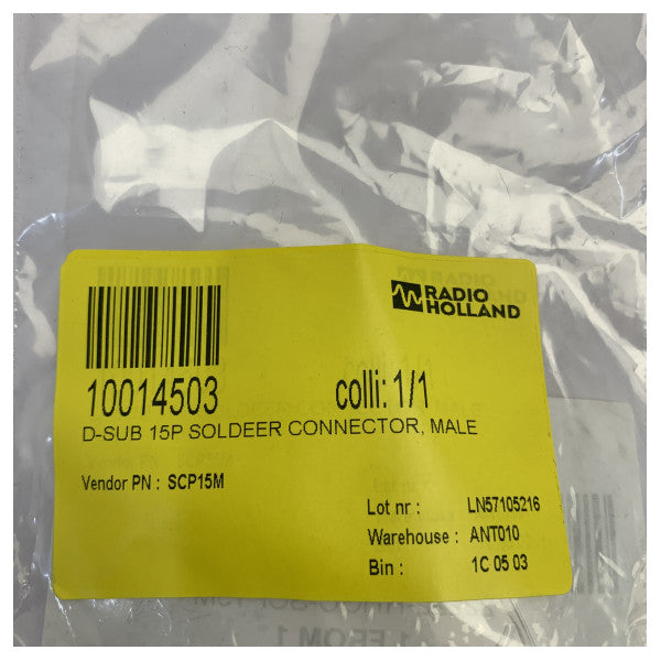 SCP15M D-Subコネクタ 15ピン オス マリングレードプラグ