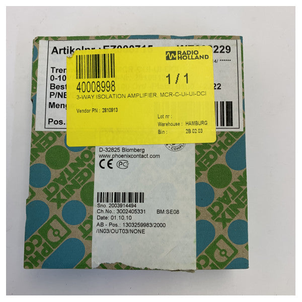 Phoenix MCR-C-UI-UI-DCI industriell signalomformer