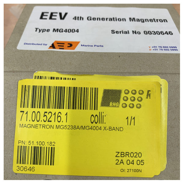 EEV e2v MG5238A-MG4004 магнетрон морського радара X-діапазону