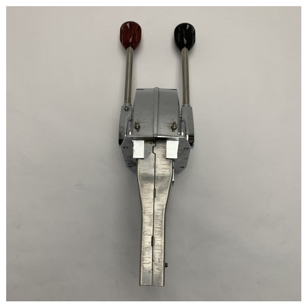 مقبض دواسة مزدوج من الفولاذ المقاوم للصدأ Hi-Lex للتحكم في المحرك وعلبة التروس Morse