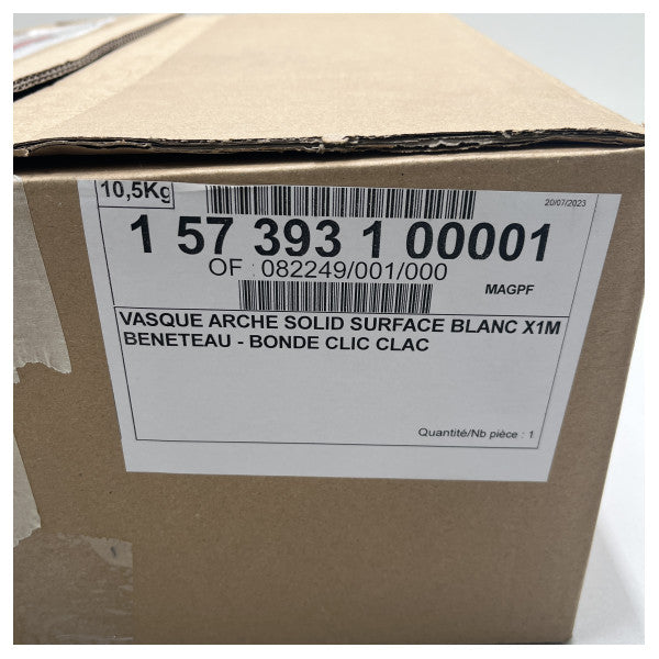 Vasqua Round Sink Diameter 360 x 130 mm White - 157393100001