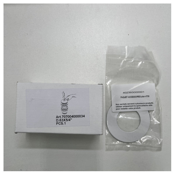 Vasqua Round Sink Diameter 360 x 130 mm White - 157393100001