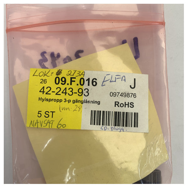 NAVAL Electronics 42-243-93 Male Plug Electrical Connector - 1pcs