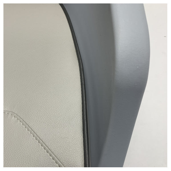 Vetus Grey Pilot BoatSeat with Cushions White Outdoor