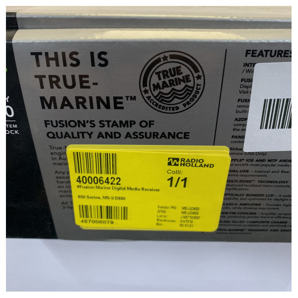Fusion MS-UD650 Marine Digital Media Receiver 650 Series underholdningssystem