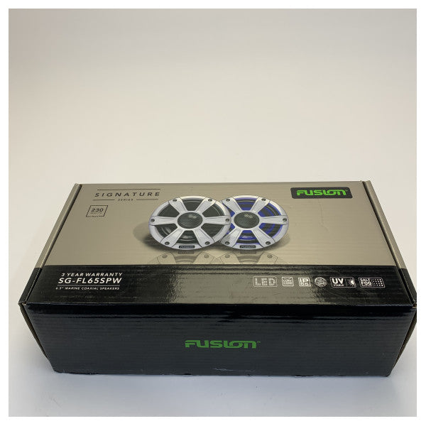 Fusion SG-FL65SPW Signature Series 6,5 tuuman merikaiuttimet - 230 W valkoinen LED Sport (pari)