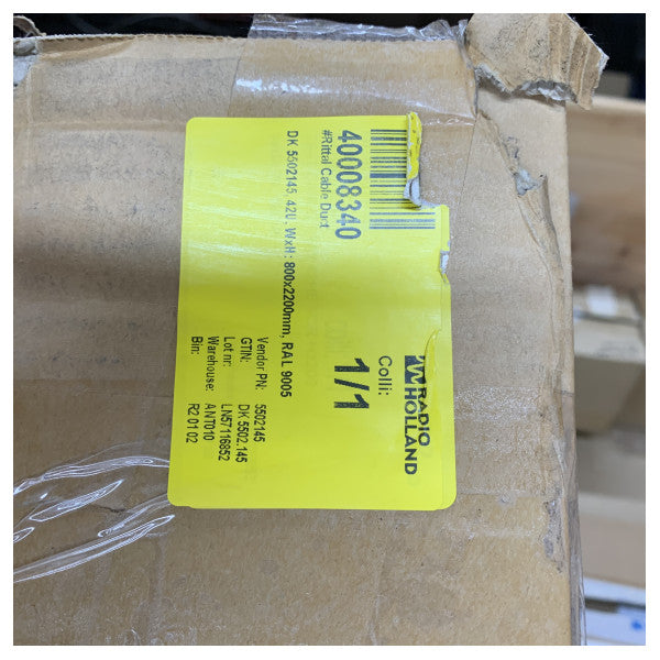 Rittal DK 5502145 Kabelkanal 42U 800x2200mm RAL 9005 kabinetstyring
