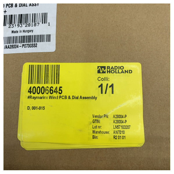 Raymarine Wind PCB & Dial Assembly D Replacement Part - A28004-P -For ST60