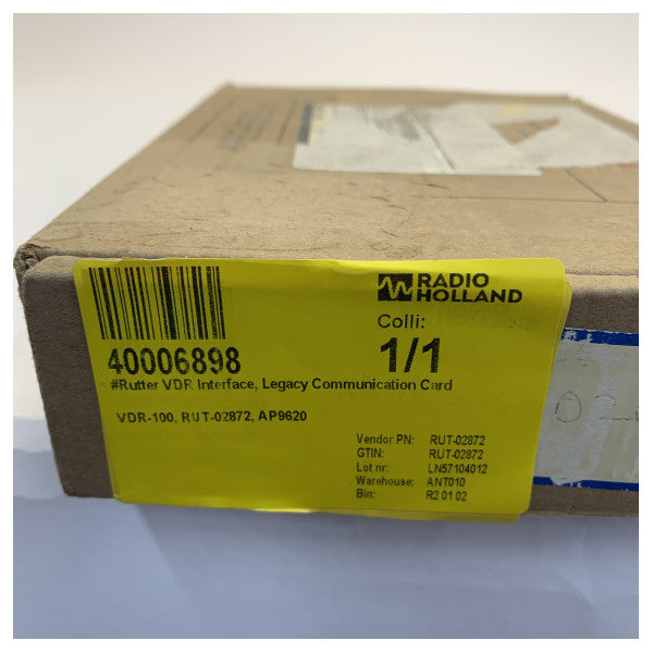 Rutter VDR-100 Legacy kommunikationskortgrænseflade AP9620 RUT-02872