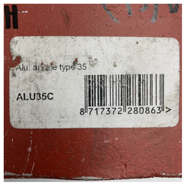 Vetus ALU35C Denizcilik Alüminyum Gövde Montaj Anodu Korozyon Koruması için