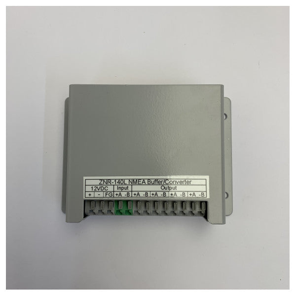Zinnos ZNR-140L NMEAバッファー&コンバーター | 12VDC RS-232 RS-422 マリン信号スプリッター