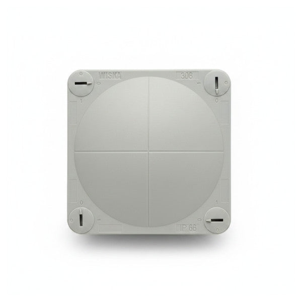 Wiska COMBI 308/5 Junction Box IP66 Waterproof Polypropylene Grey 85x85mm