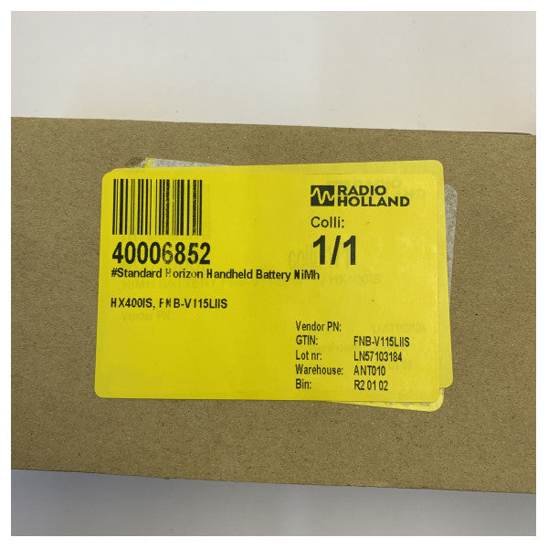 Μπαταρία Li-Ion Standard Horizon FNB-V115LIIS για φορητό θαλάσσιο ραδιοτηλέφωνο HX400IS