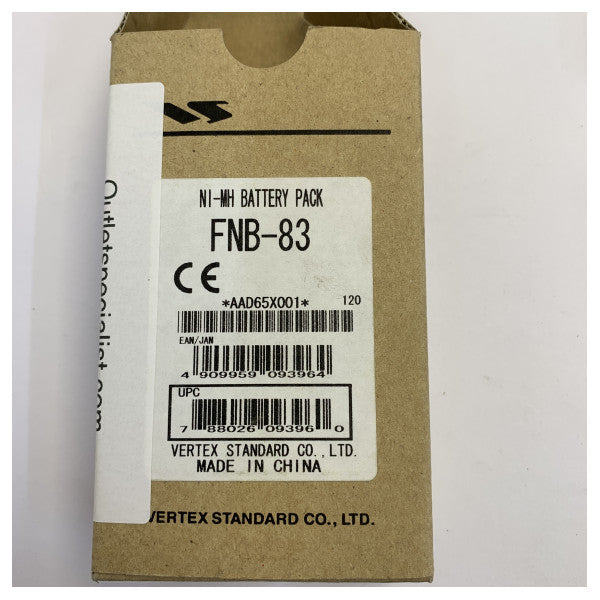 Vertex FNB-83 Ni-MH Battery for HX370 Handheld Marine Radio - 7.2V 1400mAh