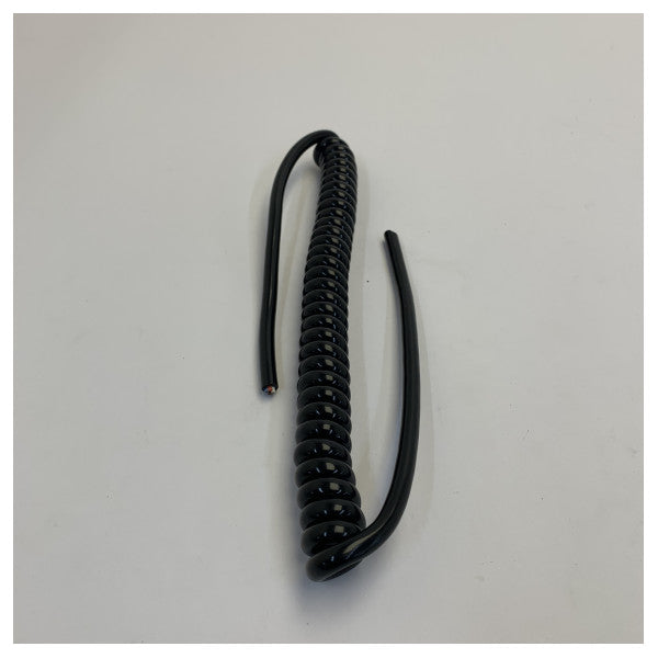Câble électrique spiralé 4 conducteurs RS PRO 749-2493 0,25 mm² gaine PVC noire, cordon d'alimentation