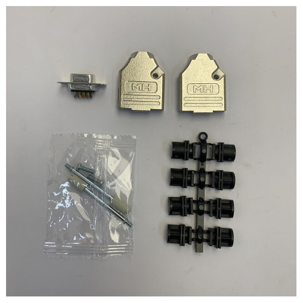 MH Connectors MHDTZK 9極 メス D-Sub コネクタキット 亜鉛製バックシェル フード