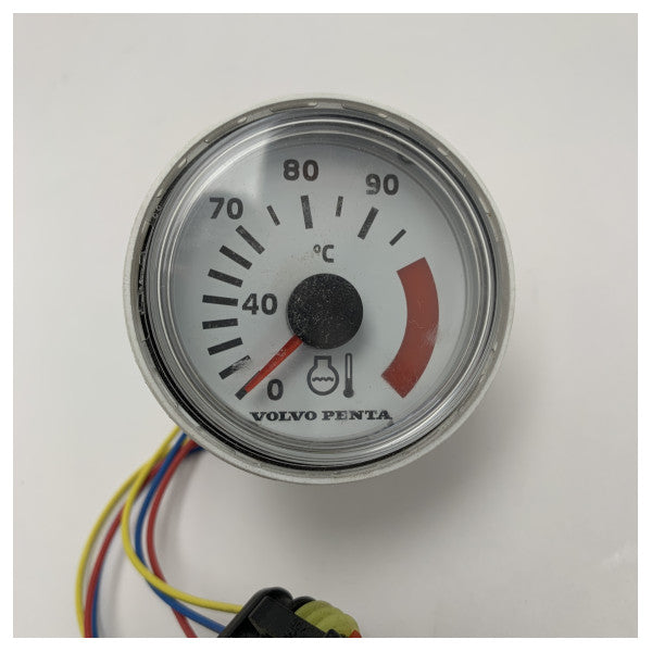 Volvo Penta Medidor de Temperatura del Motor 0-90�C 52 mm - 874710